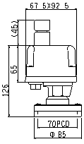 SPS-18TFの外形図